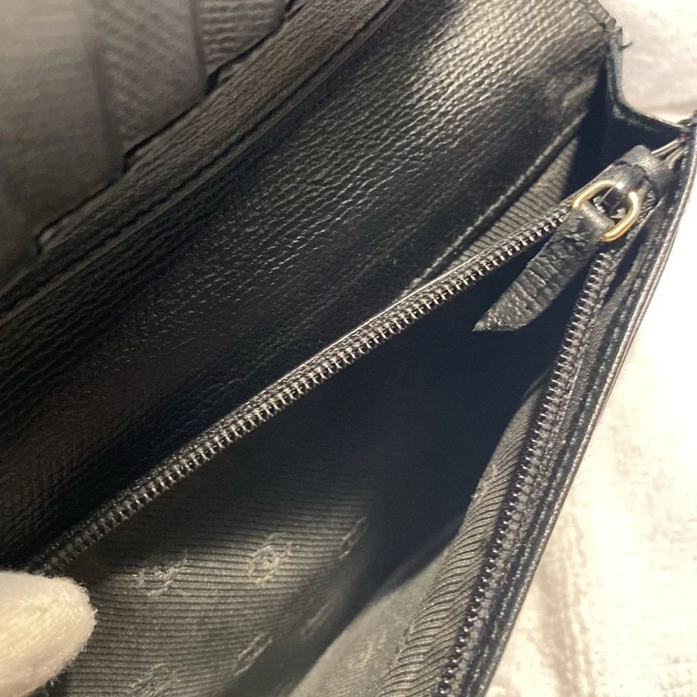 Chanel Blk CC Button Long Wallet w box & authentication card
